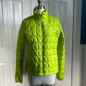 Marmot Lightweight Down Jacket Neon 
Yellow/Green Size S
